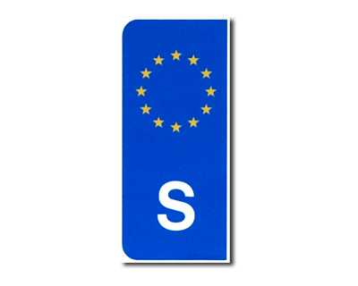 Decal Swedish EU-sticker for EU-plate